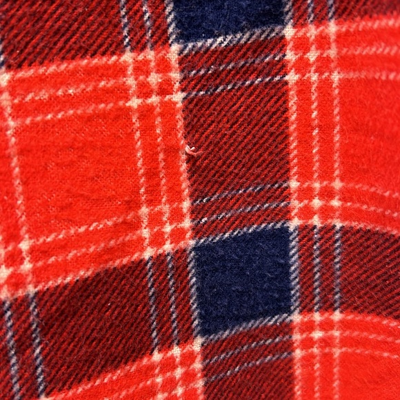 Vintage Sears 80s/90s Plaid Flannel Red/Blue - Picture 6 of 6